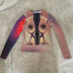 Sinead Gorey Digitally Printed Curve Enhancing Top